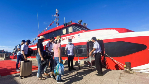 Vé tàu Sa Kỳ - Lý Sơn (Phú Quốc Express Tàu Đỏ PQE) 2026 