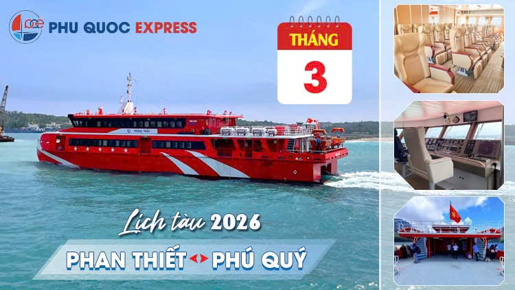 Lịch tàu Trưng Trắc Phan Thiết - Phú Quý tháng 3